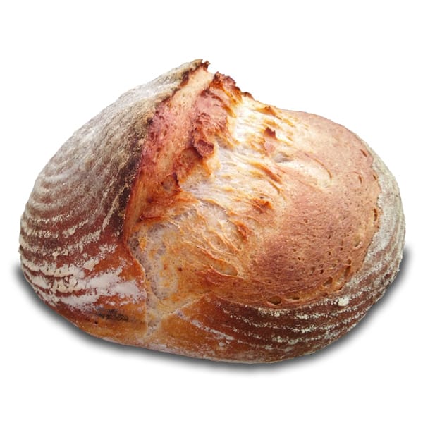 Wheat bread, wood fired, brick oven, sourdough, 1000g (whole loaf)